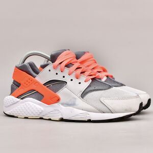 NIKE AIR HUARACHE SIZE 7Y YOUTH RUN PURE PLATINUM LAVA GS RUNNING WOMENS 8.5